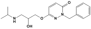 Molecular Structure of 62574-57-6 (3(2H)-Pyridazinone,6-[2-hydroxy-3-[(1-methylethyl)amino]propoxy]-2-(phenylmethyl)-)